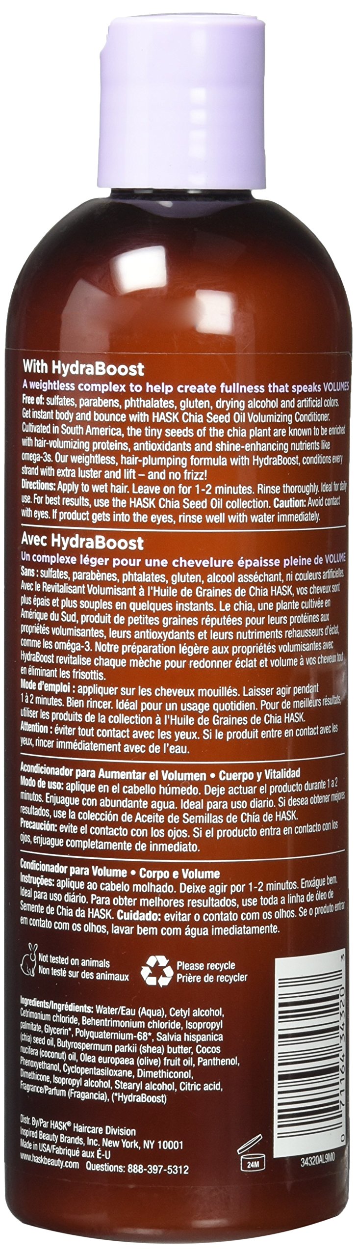 HASK volumizing conditioner applying lather in shower for detangling