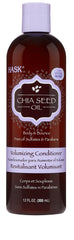 HASK volumizing conditioner chia seed bottle close-up for lightweight lift