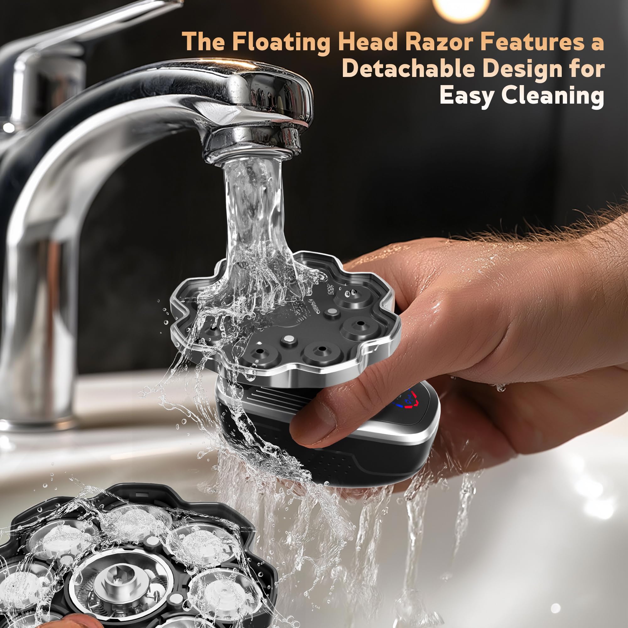 Haslife travel-ready razor with compact design and long runtime for trips.