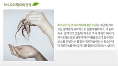 Hasuo Herbal Essential Shampoo label emphasizing herbal composition for scalp nourishment throughout routine.