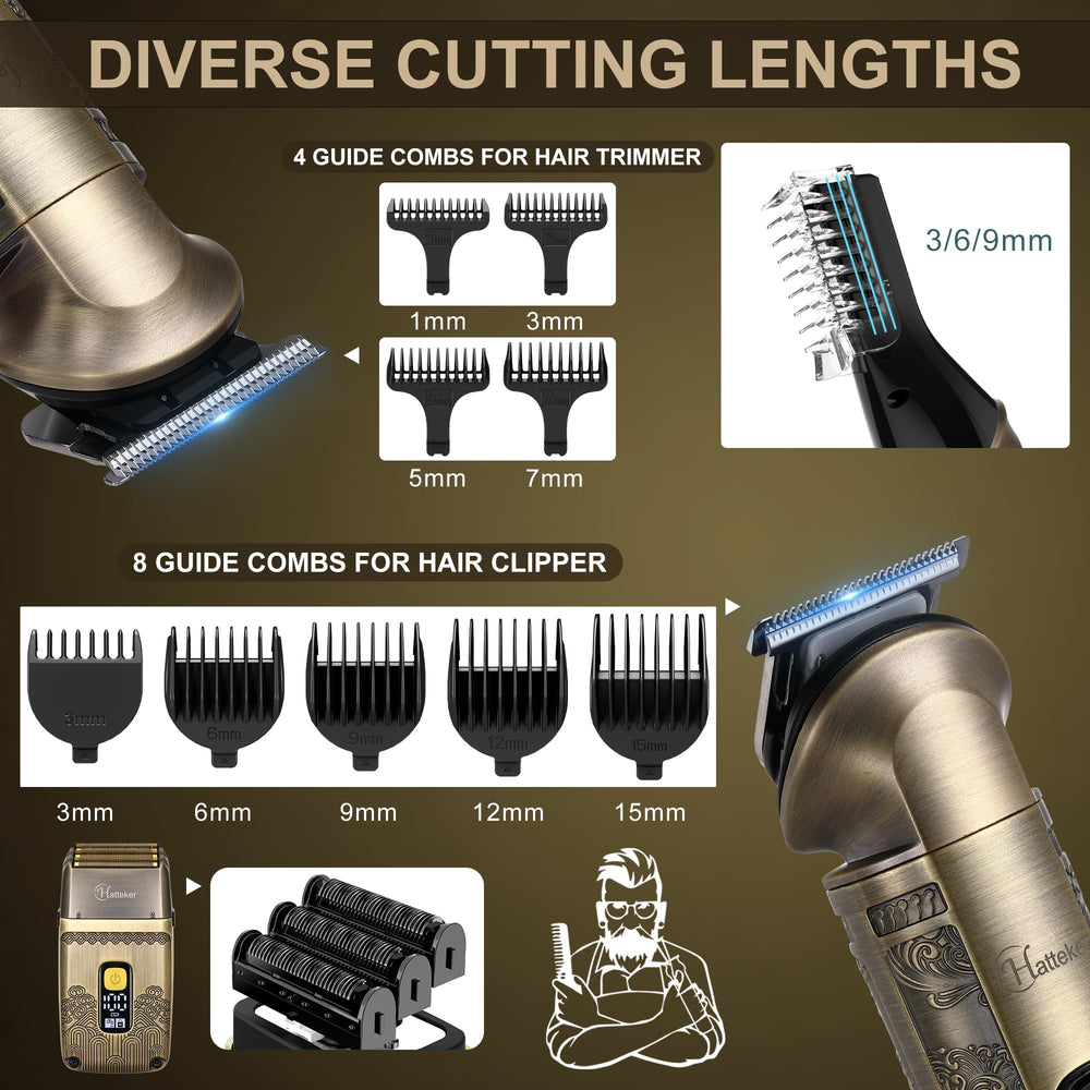 Hatteker beard-trimmer attachment helps define edges and shapes.