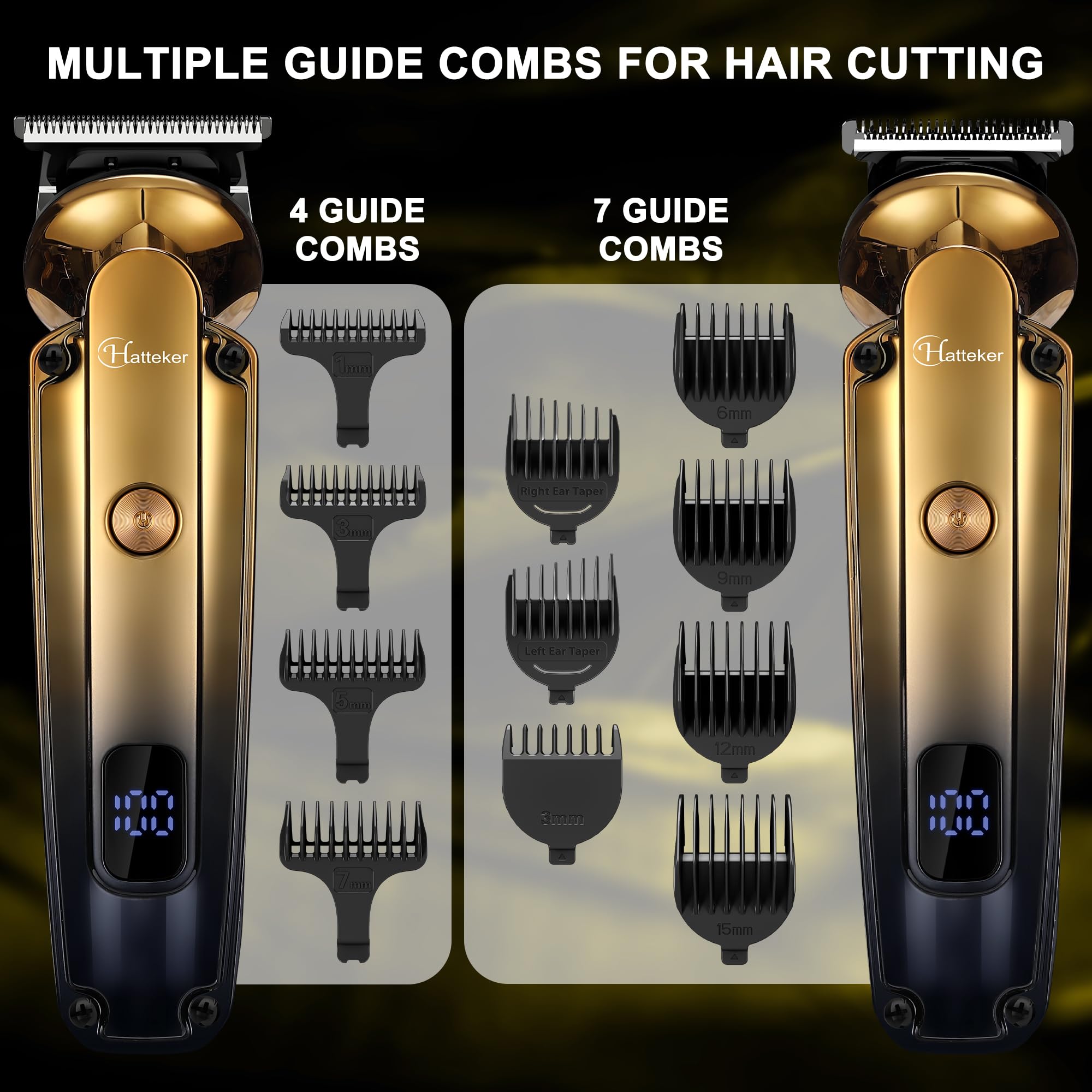 Hatteker beard trimmer kit foil shaver offering a clean and close shave.