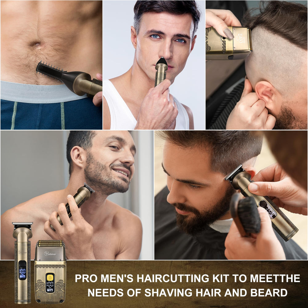 Hatteker cordless design with travel lock for on-the-go grooming.