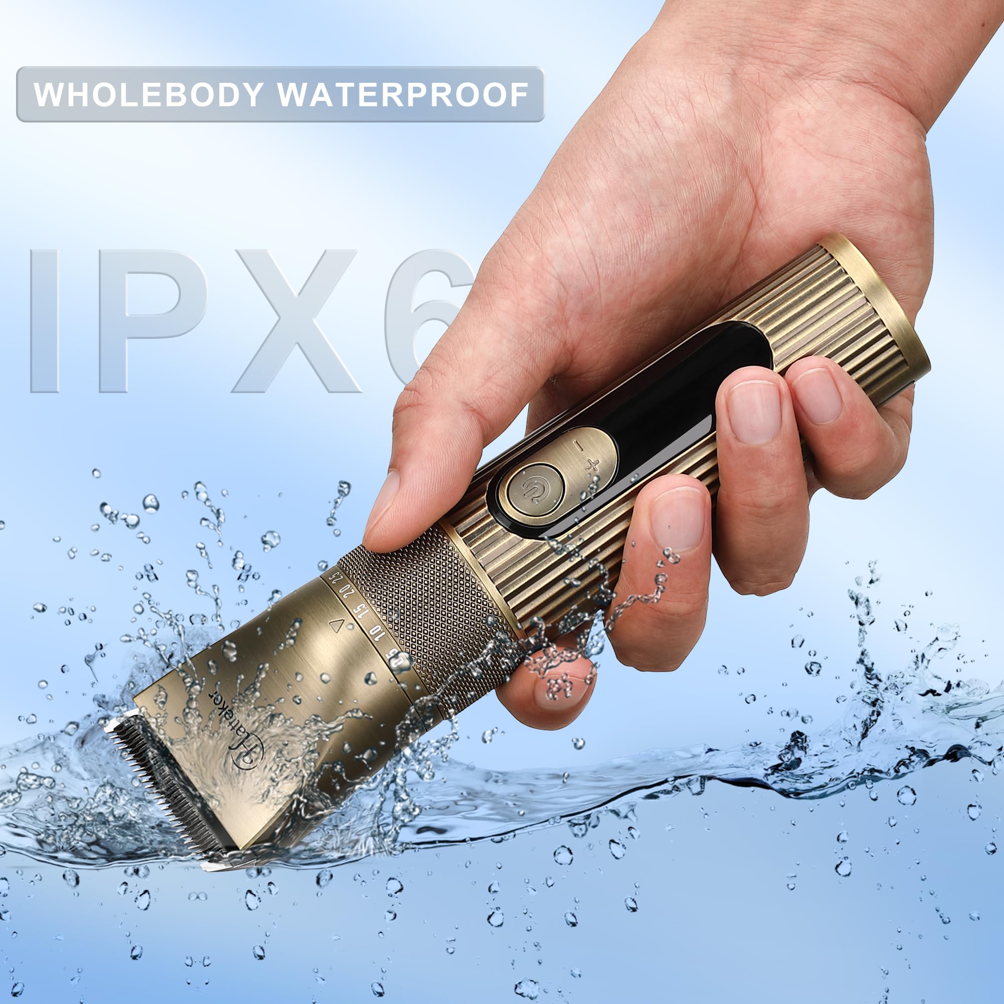 Hatteker ergonomic non-slip grip for secure grooming