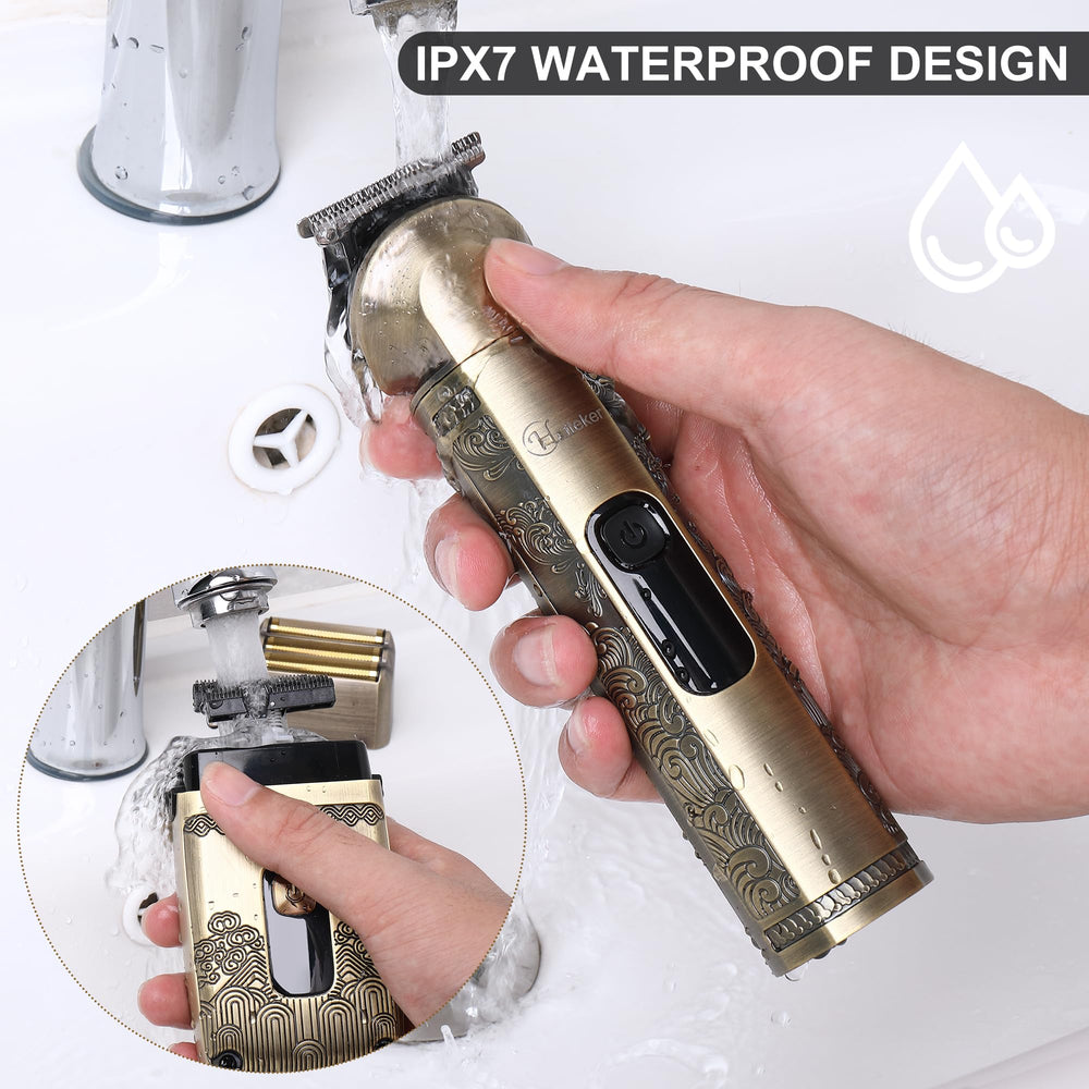 Hatteker IPX7 waterproof design for easy cleaning under water.
