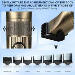 Hatteker clipper with LED display showing battery status