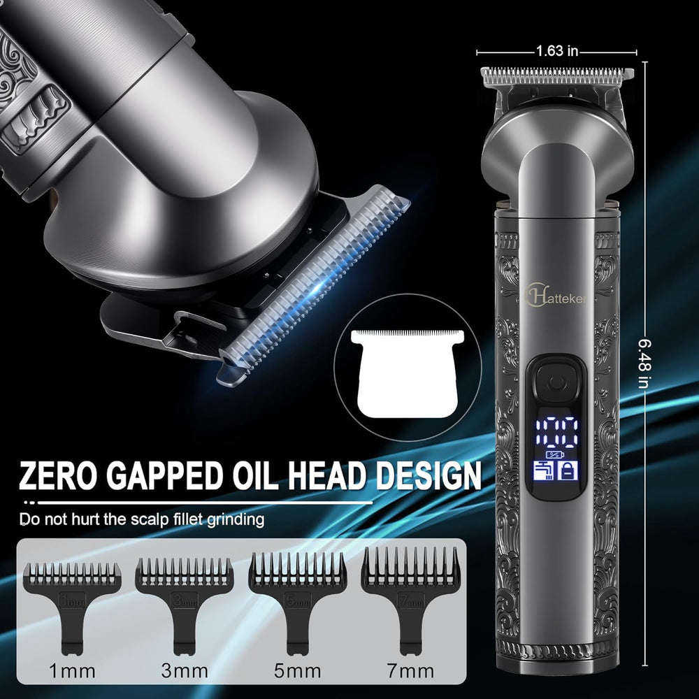 Hatteker attachments support beard, hair, nose, body grooming