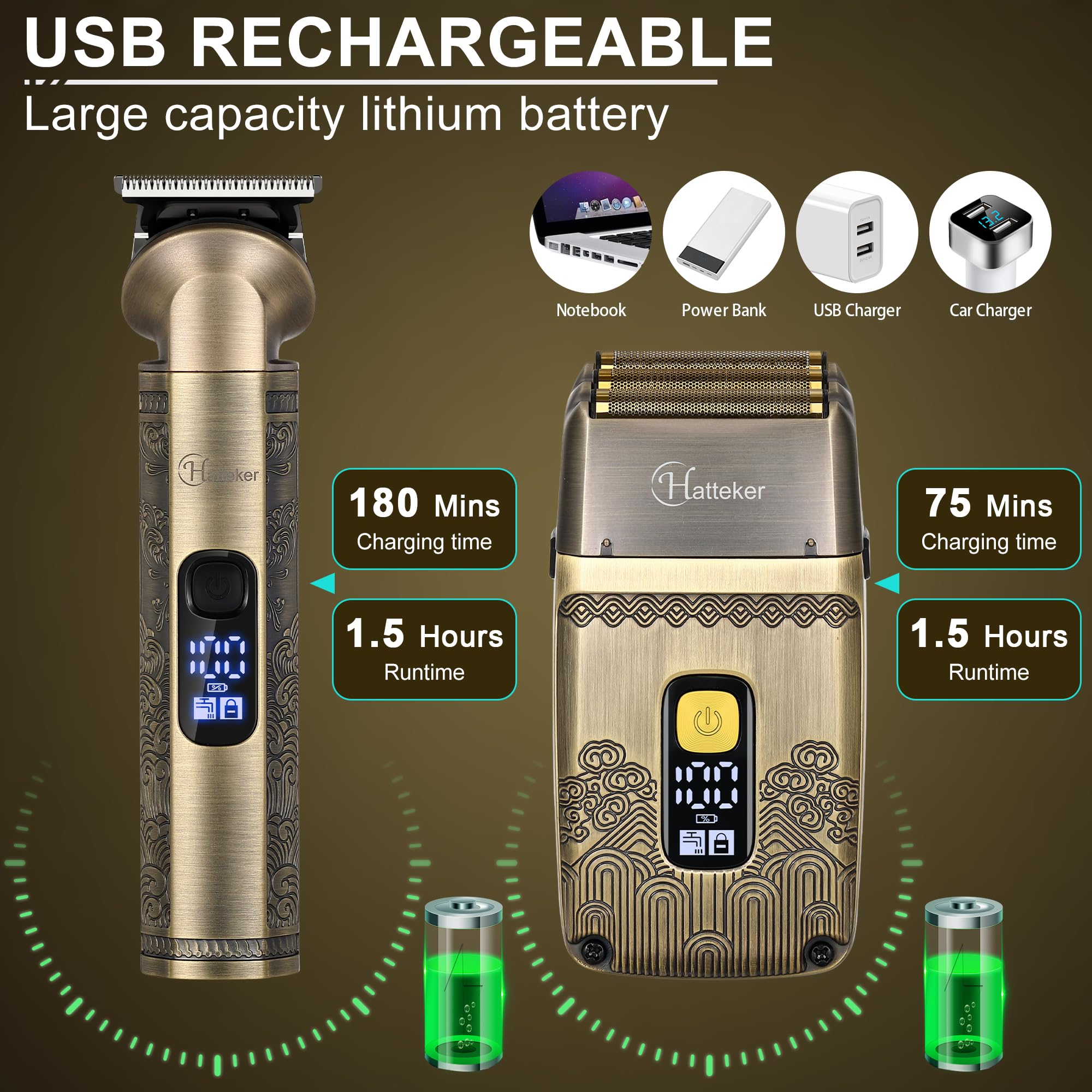 Hatteker nose and ear trimmer for safe, quick grooming.