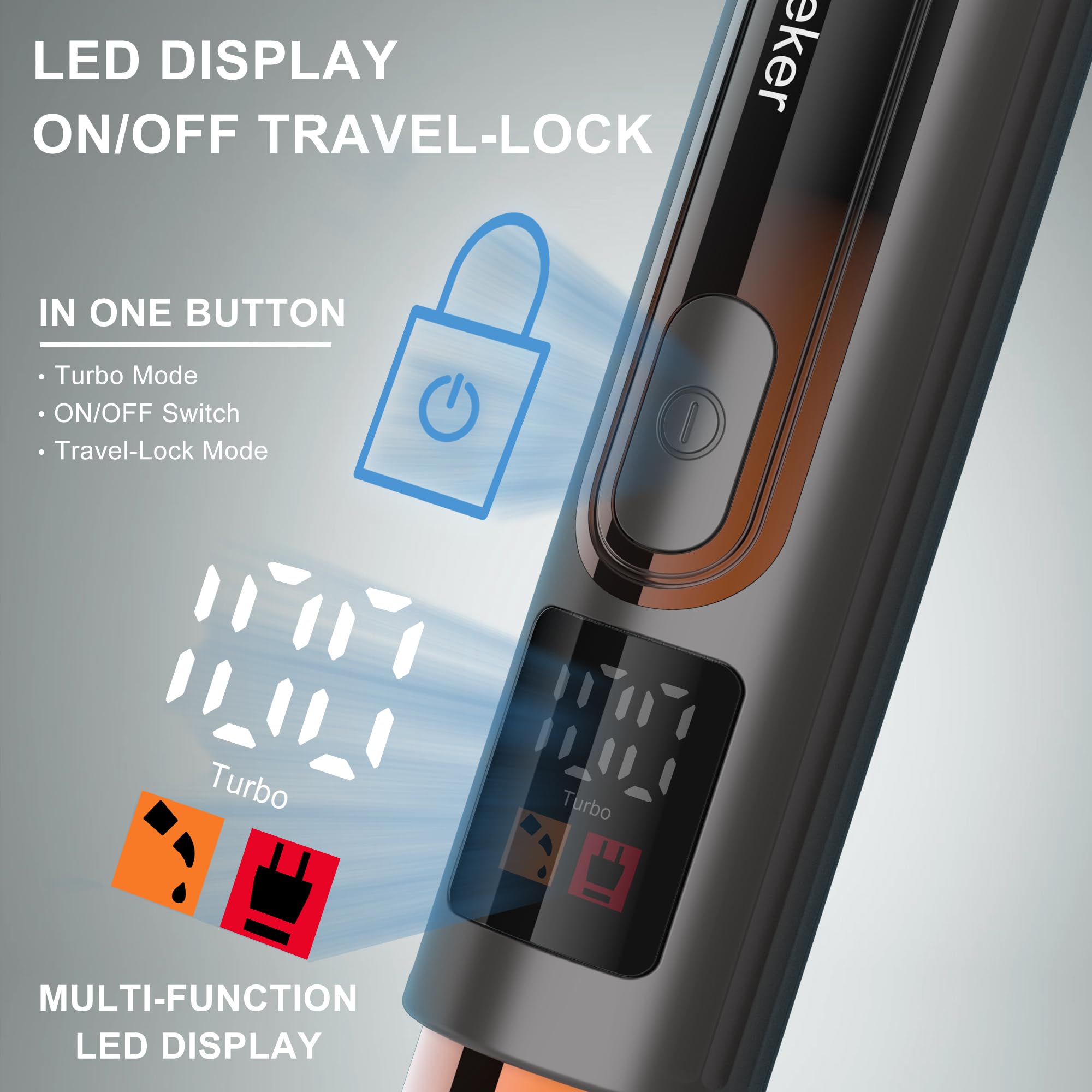 Hatteker rechargeable battery delivers up to 60 minutes of cordless grooming on a full charge.