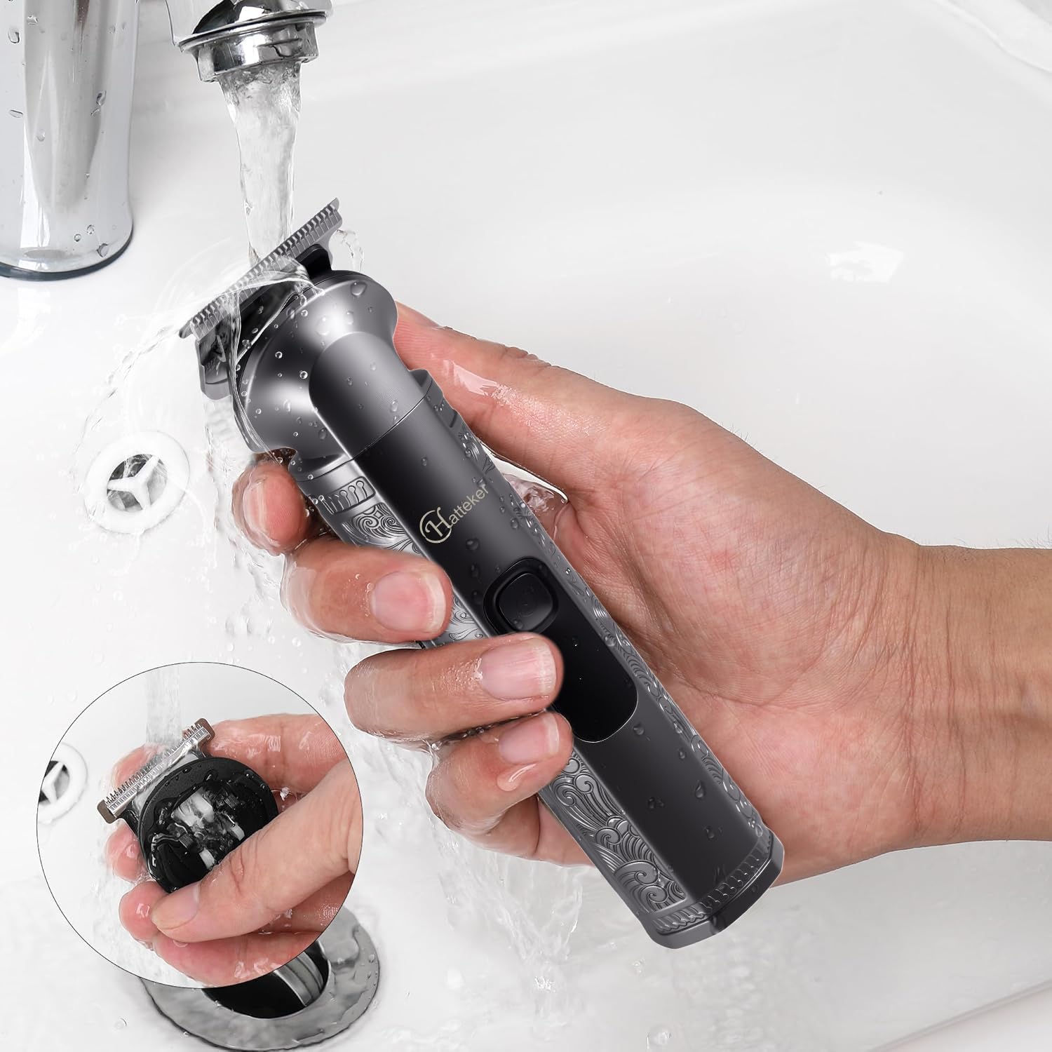 Hatteker USB-rechargeable battery with long runtime