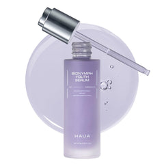 HAUA Bionymph Youth Serum bottle highlights premium hydration in a luxe package
