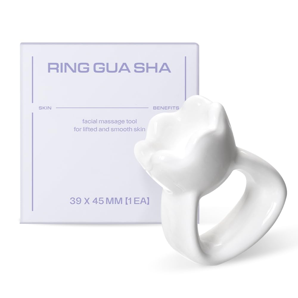 HAUA Ring Gua Sha glide-ceramic for smooth facial massage