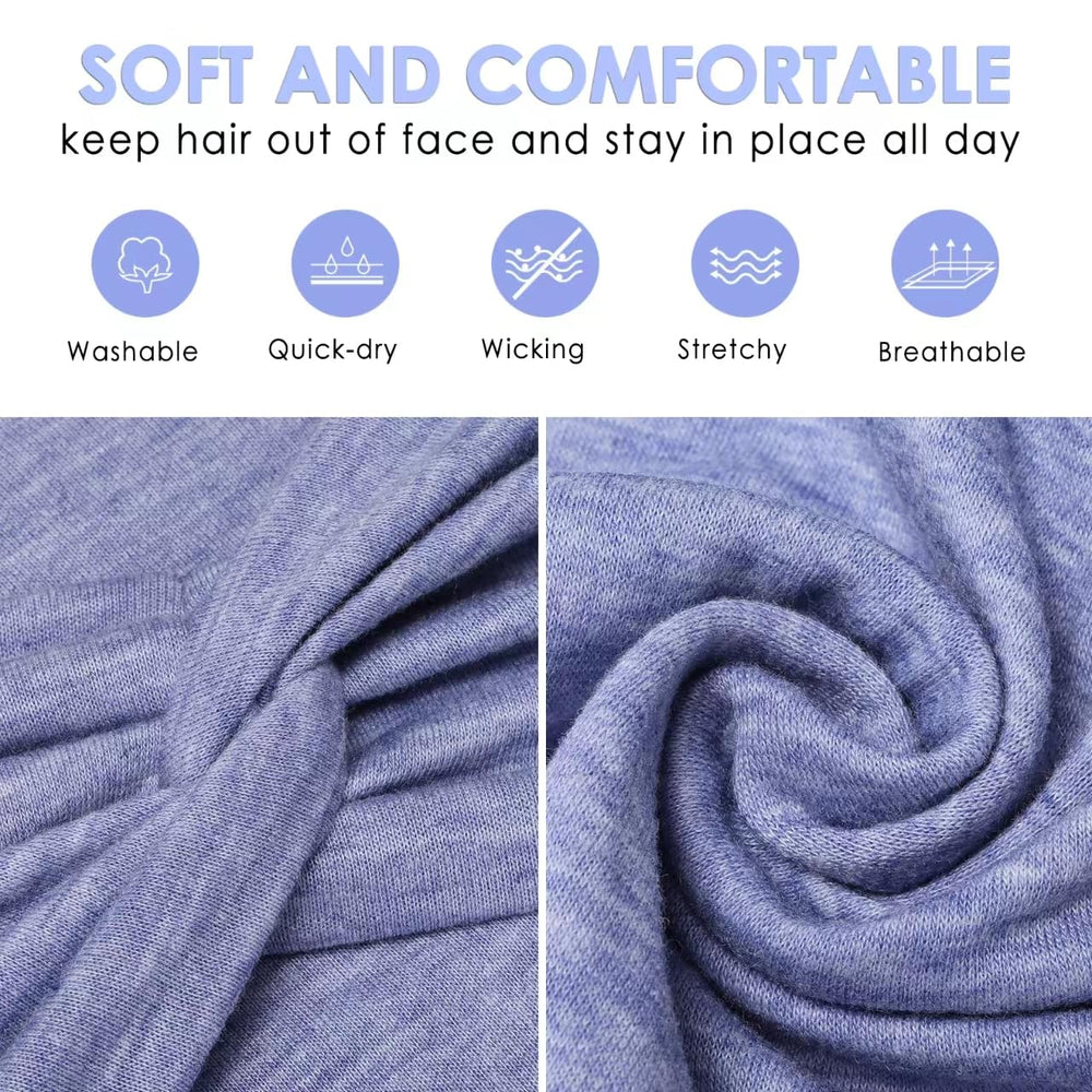 HAUHC headbands ideal for sport and yoga sessions, wick sweat
