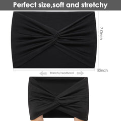HAUHC non-slip wide headbands during workouts keep hair in place