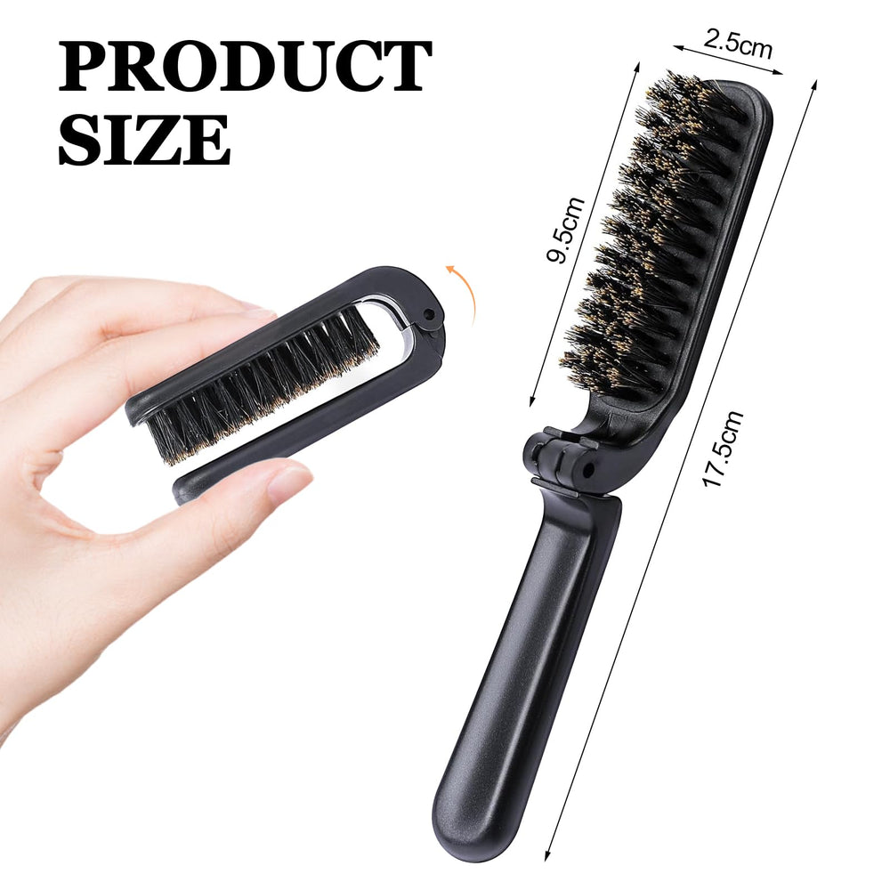 hautllaif travel folding hair brush unfolded length provides a comfortable styling reach on the go.