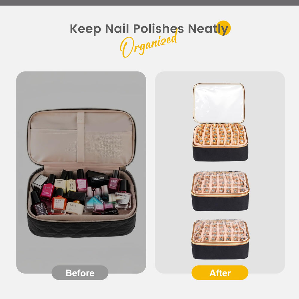 Hautton home manicure storage bag ready for at-home spa sessions.