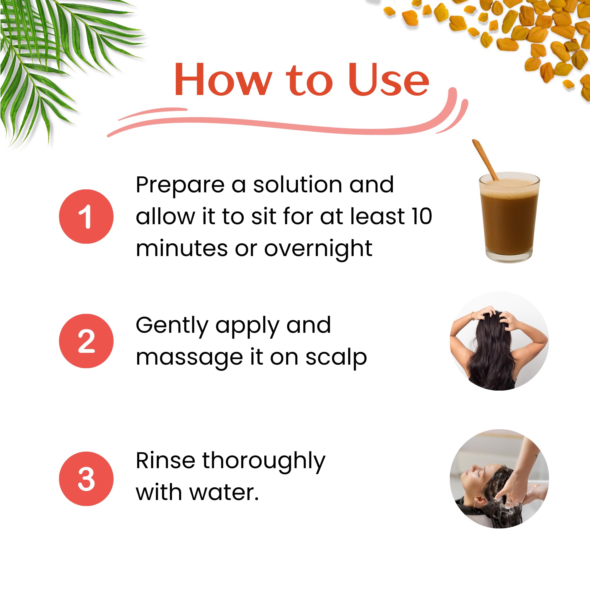 Havintha shampoo after-use image implying healthier-looking hair.