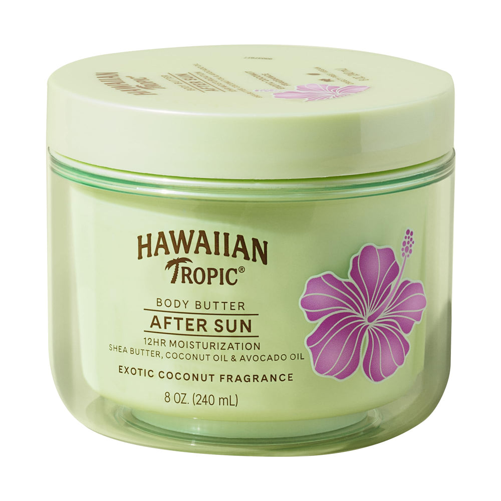 Hawaiian Tropic After Sun Body Butter coconut bottle for post-sun hydration