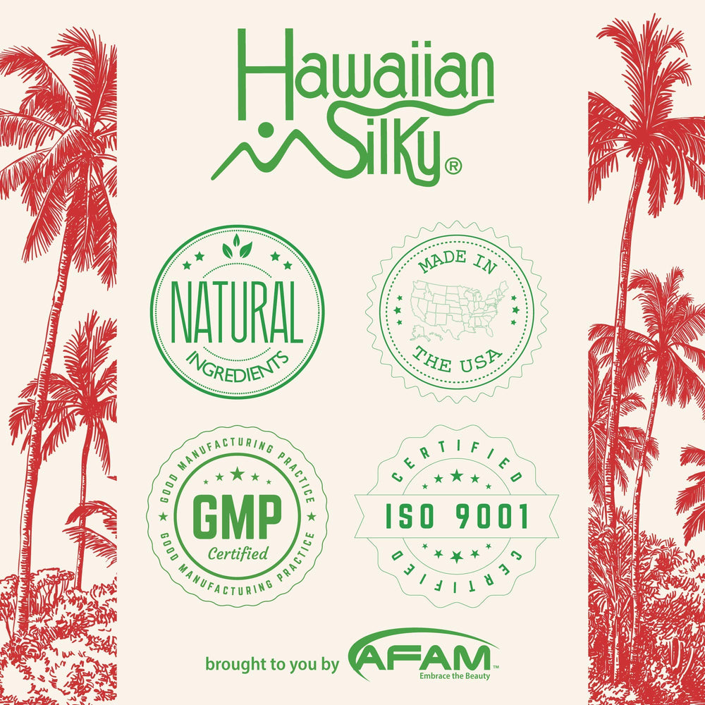 Smoothing action with Hawaiian Silky for frizz control