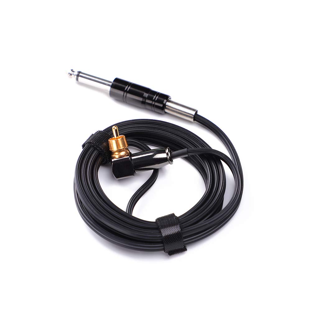 HAWINK RCA cord black closeup for reliable power during sessions.