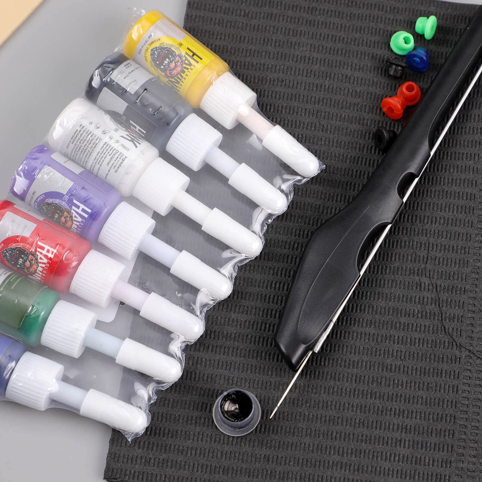 HAWINK 316 stainless tattoo needles with sterile packaging.