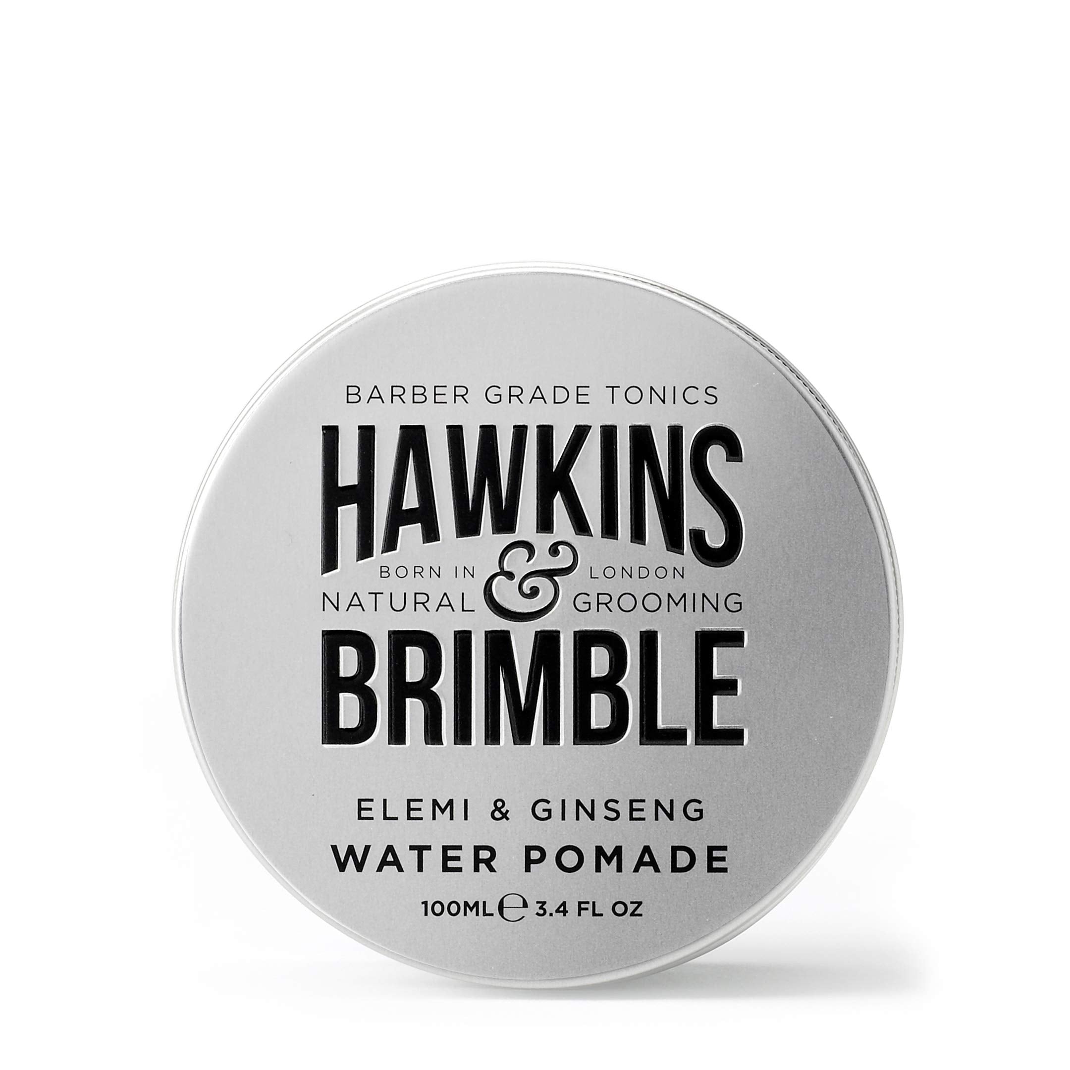 Hawkins & Brimble elemi ginseng scent packaging highlights refined fragrance.