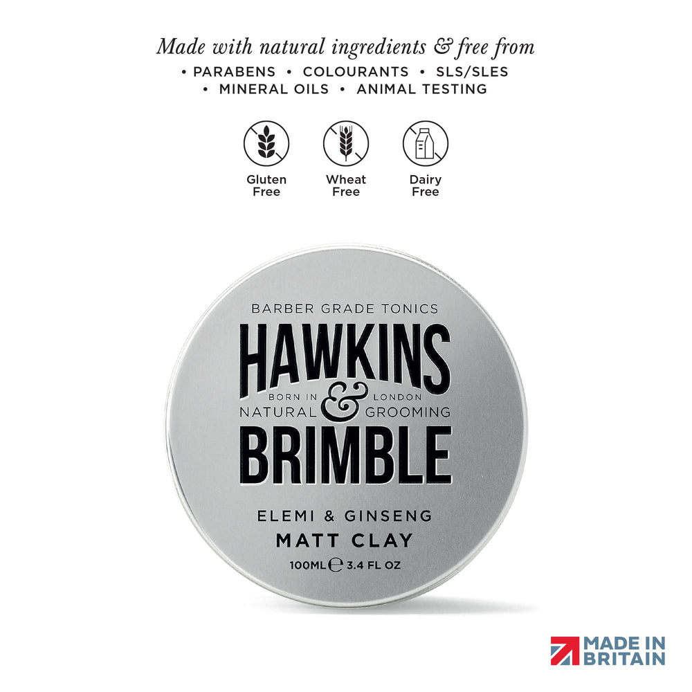 Hawkins & Brimble packaging front label for easy identification.