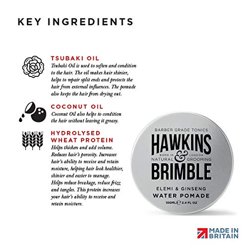 Hawkins & Brimble vegan label graphic confirms plant-based formula.