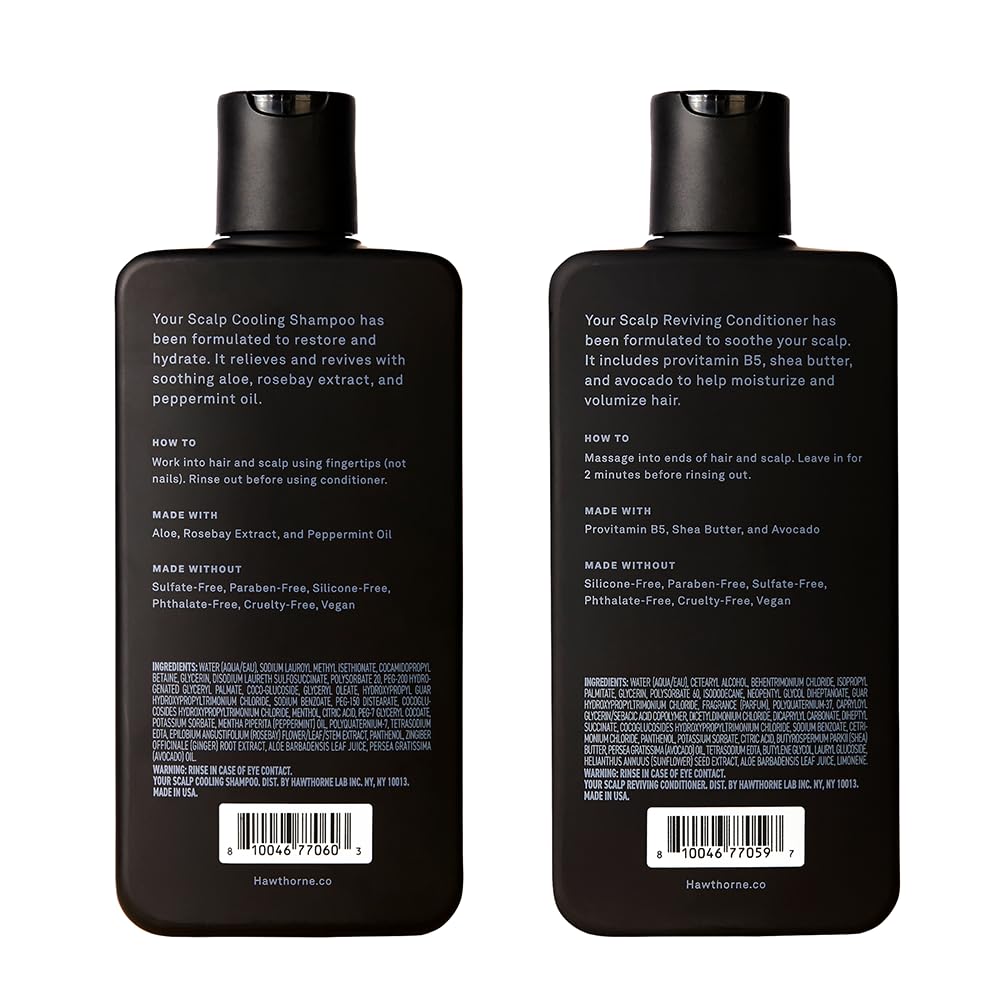 Peppermint scent and cooling sensation in shower