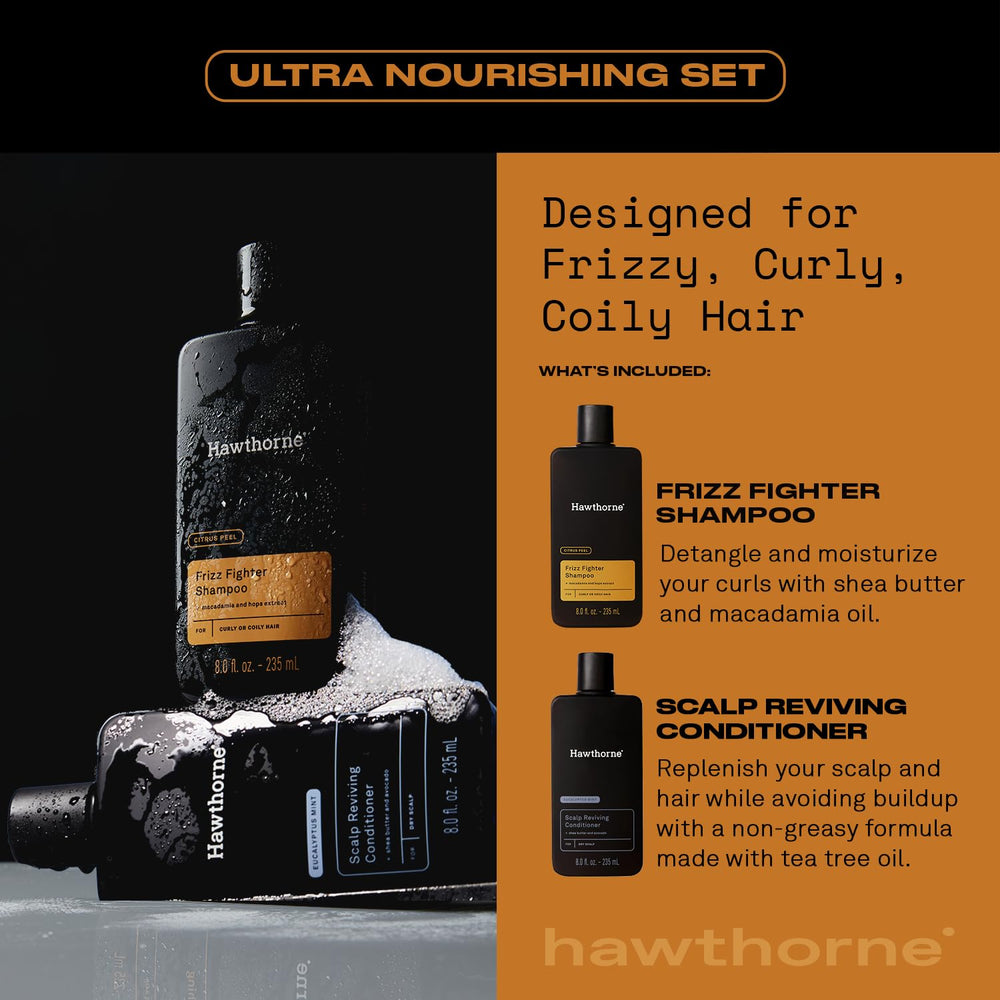 Hawthorne Ultra Nourishing Conditioner bottle pour reviving scalp moisture.