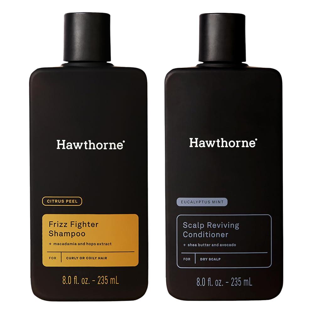 Hawthorne Ultra Nourishing Shampoo bottle pour highlighting curl hydration.