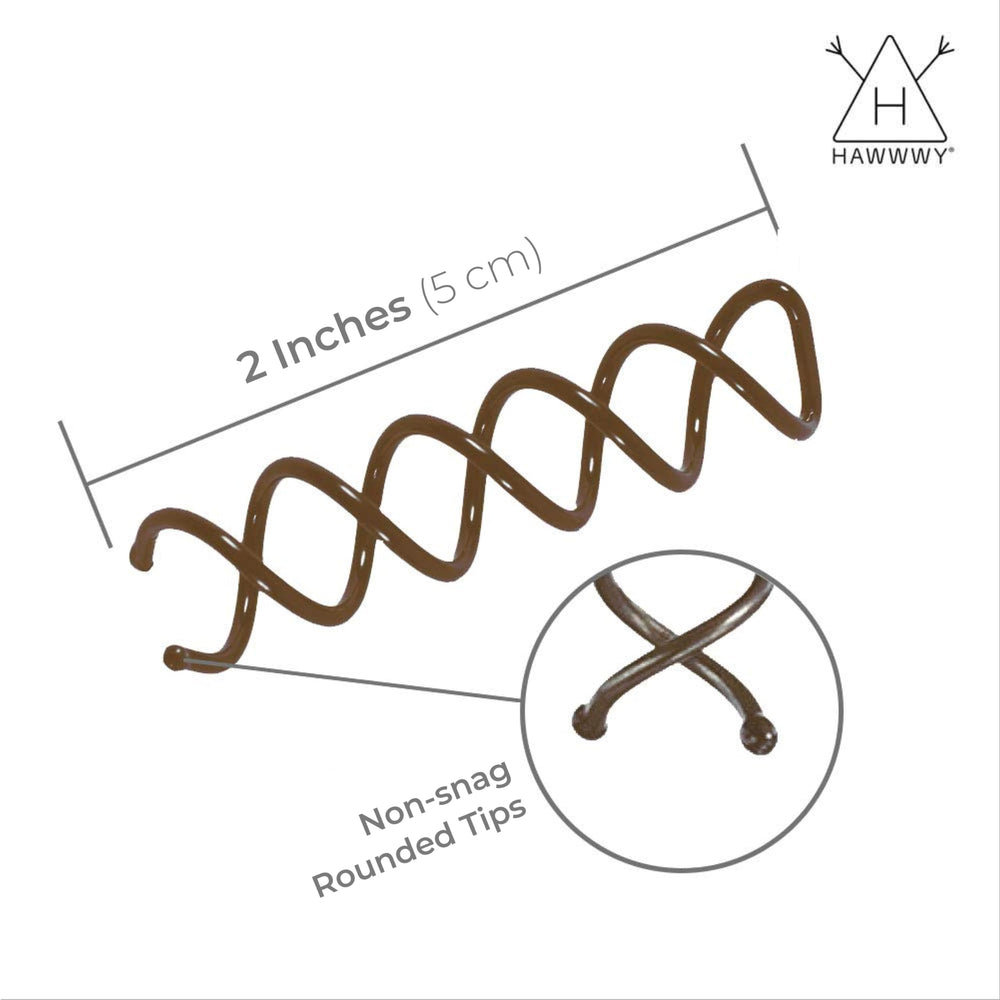 HAWWWY bobby pins hold thin and thick hair securely without tugging