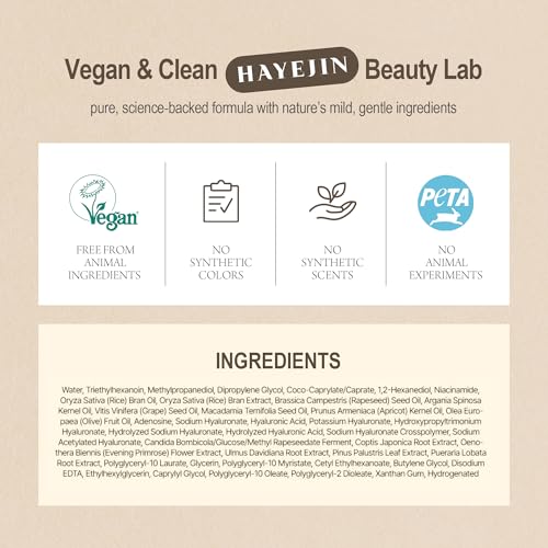 HAYEJIN RiceFila toner hypoallergenic packaging suited for sensitive skin