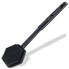 HAYSNA back scrubber extendable handle reaches hard-to-reach spots for thorough cleaning.