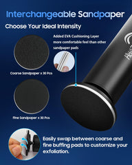 HayZBao Electric Foot File side view emphasizes ergonomic design for extended use.