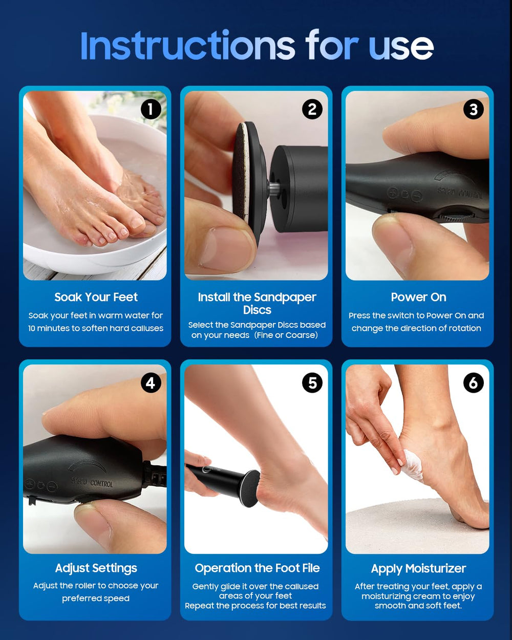 HayZBao callus removal action highlights effective and gentle dead-skin care.