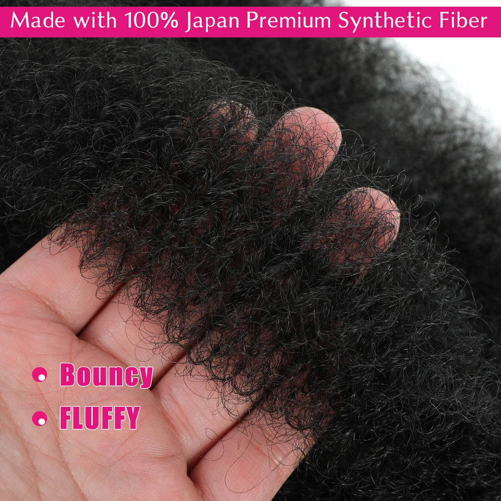 Hbegant Afro Twist Hair 16 inch length drapes naturally on models