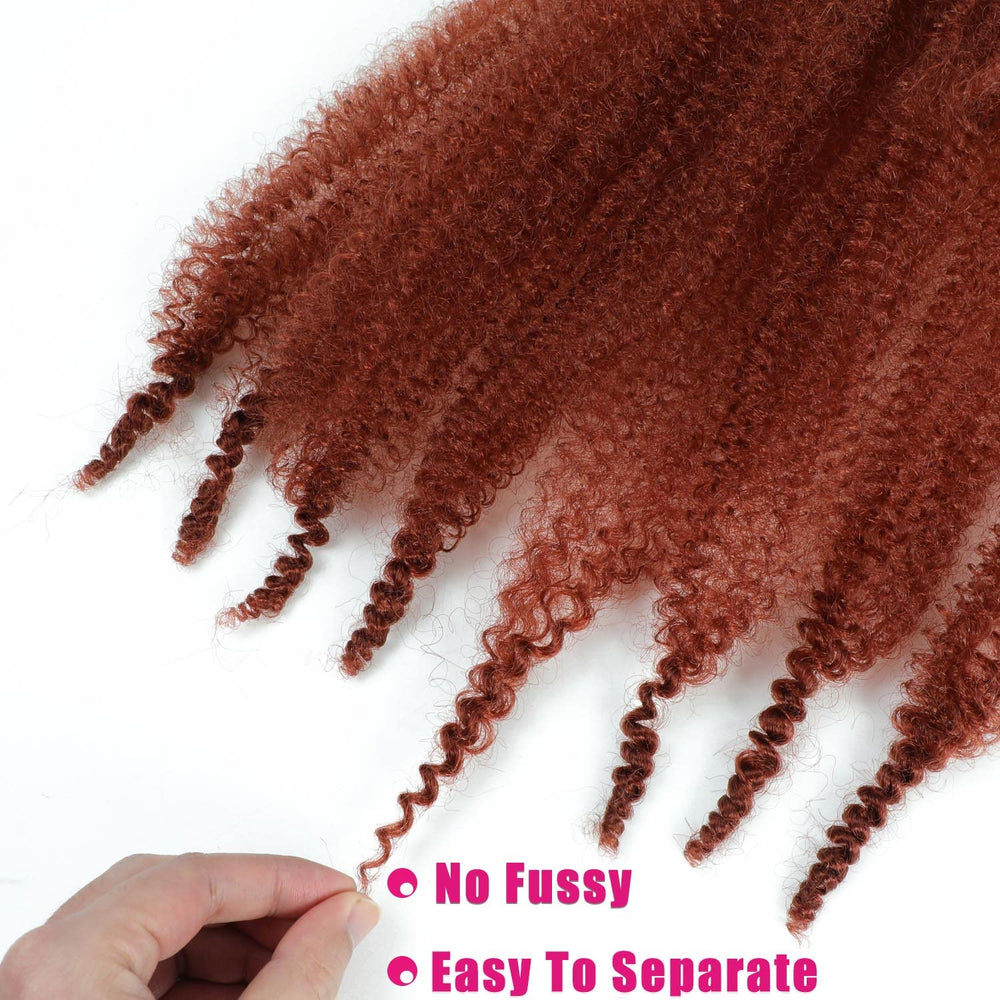 Hbegant Afro Twist hair 24in easy-installation supports butterfly locs and knotless looks.