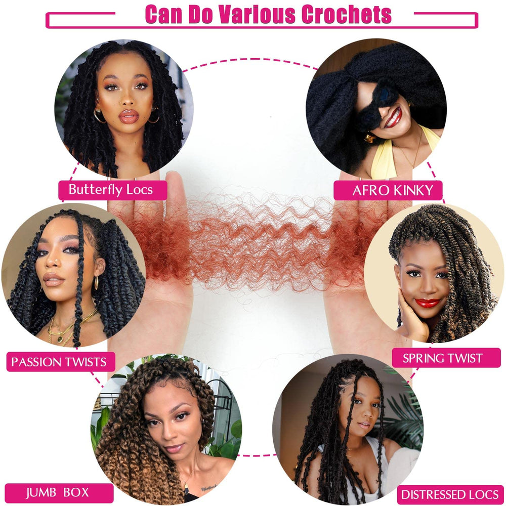Hbegant Afro Twist hair 24in wash-care tips help minimize frizz and maintain shine.