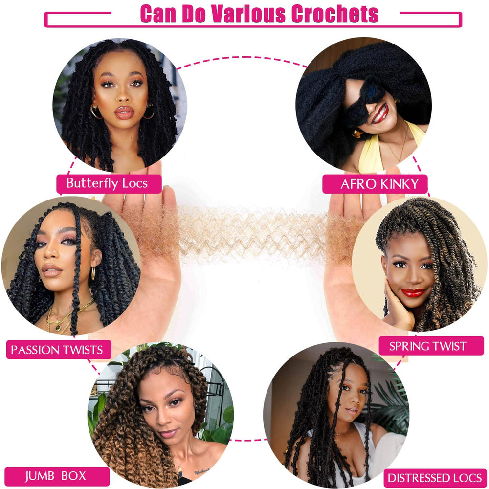 Hbegant Springy Afro Twist 24inch full-head-ready pack supports creative looks.