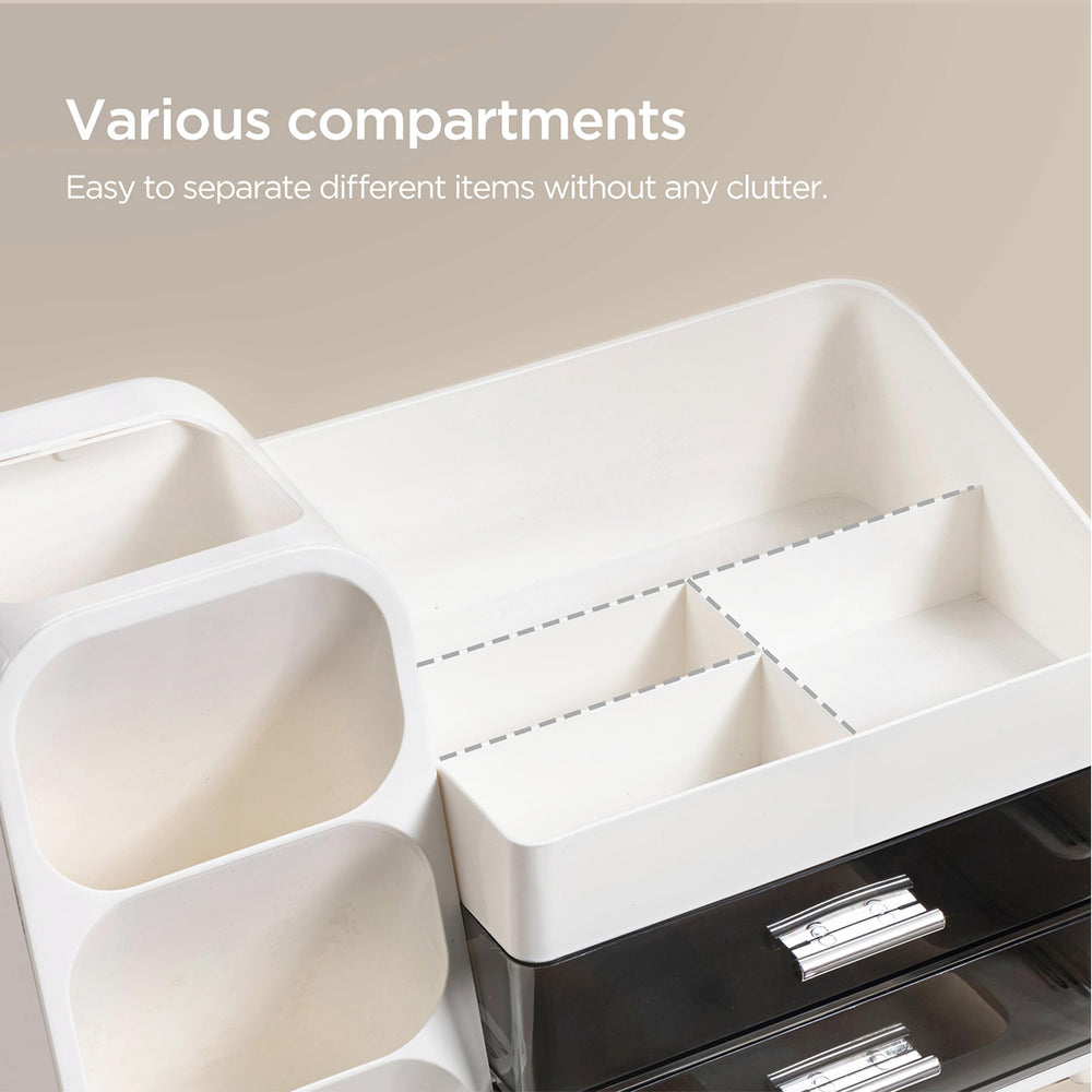 HBlife makeup organizer eyeshadow palettes fit securely for streamlined vanity setup