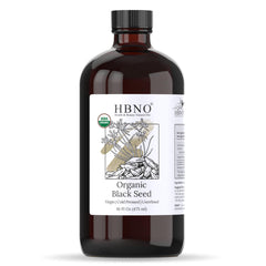 HBNO black seed oil 16oz bottle — versatile skin and hair care