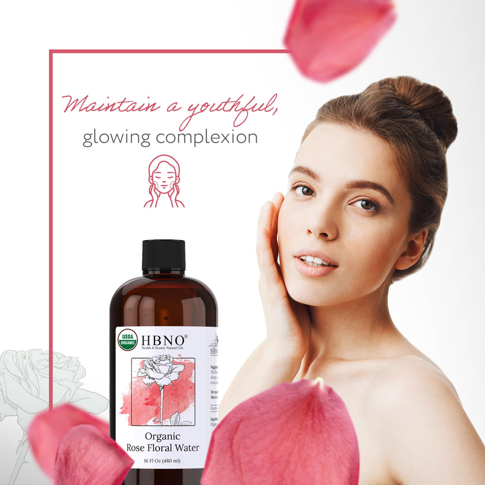 HBNO rose water for hair care adds subtle fragrance and refreshing scent.