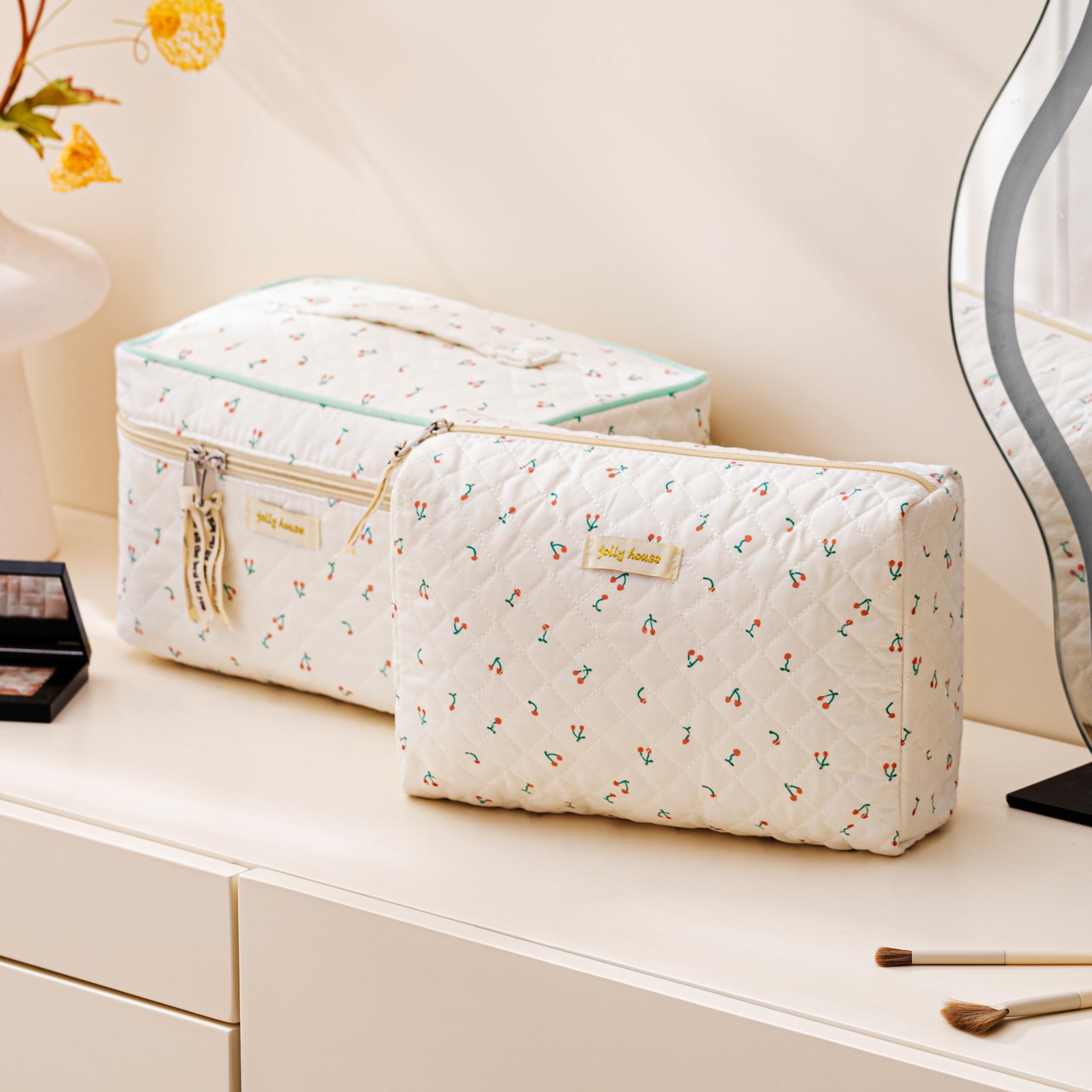 HBselect estuche cosméticos con diseño floral, ideal para uso diario.