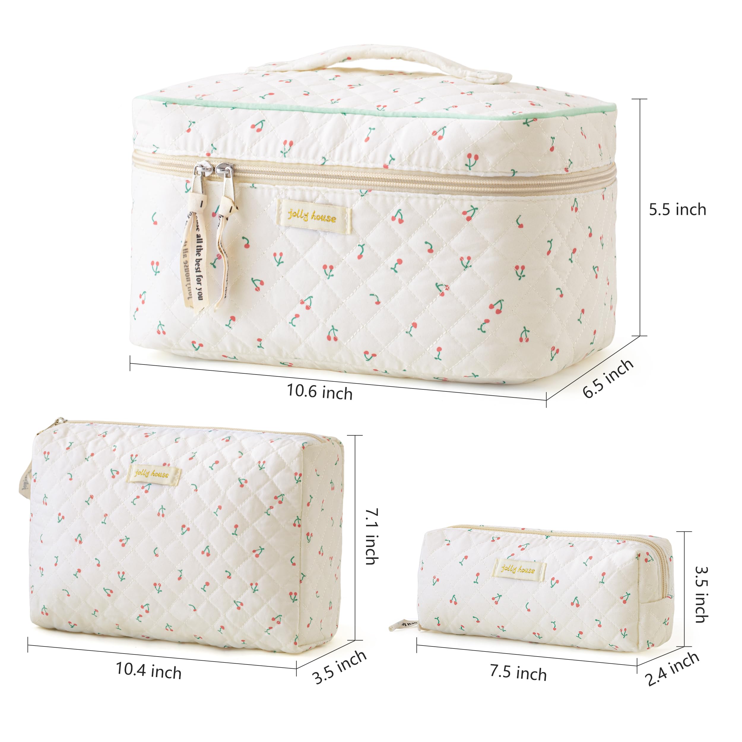 HBselect gift-ready makeup bag in floral pattern suits any gifting occasion.