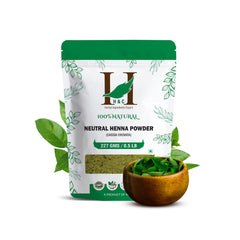 H&C cassia obovata powder packaging highlights neutral conditioning for hair