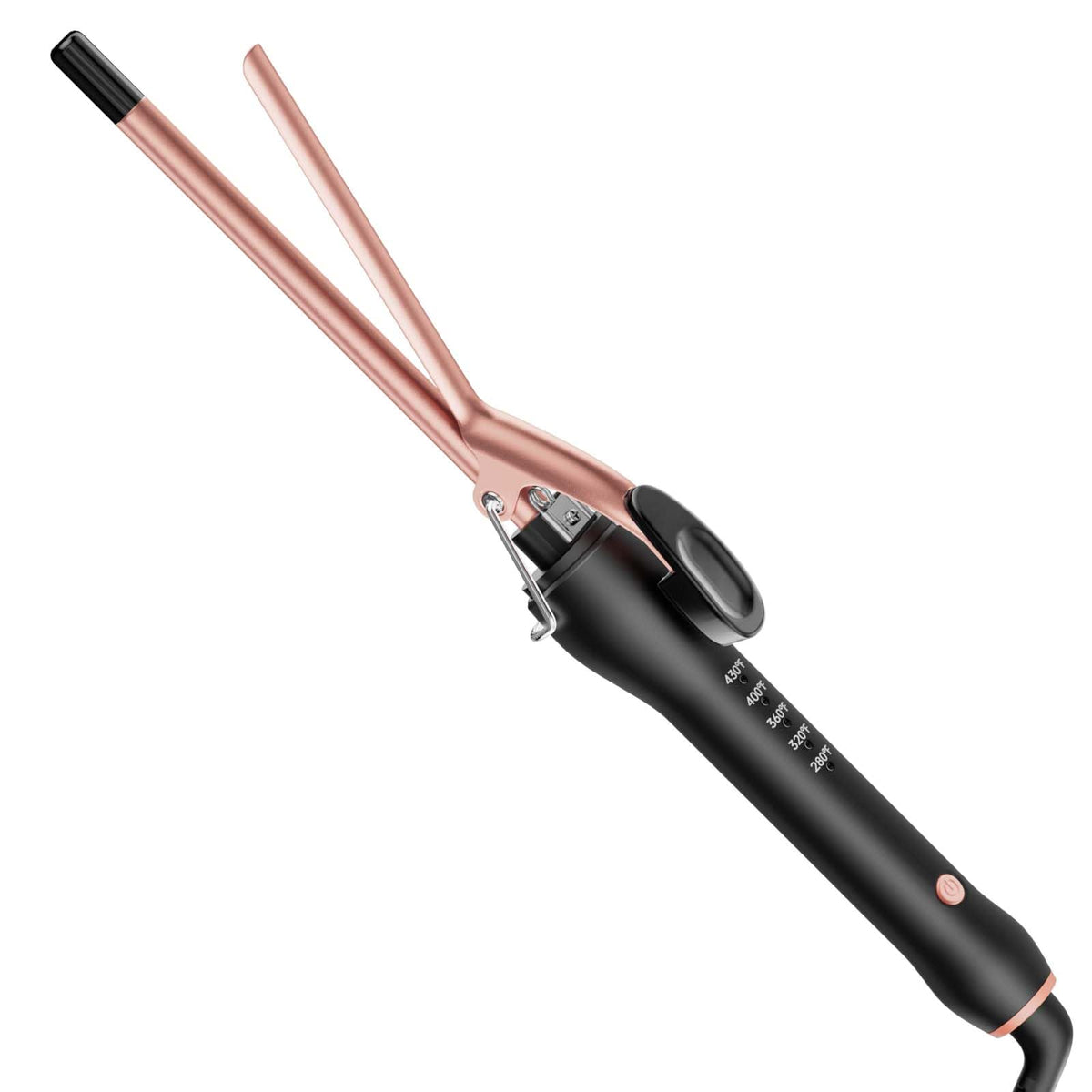 HCAH small curling iron 9mm barrel for compact on-the-go styling