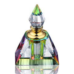 H&D HYALINE & DORA vintage Egyptian bottle close-up shows clear glass and refillable convenience for travel