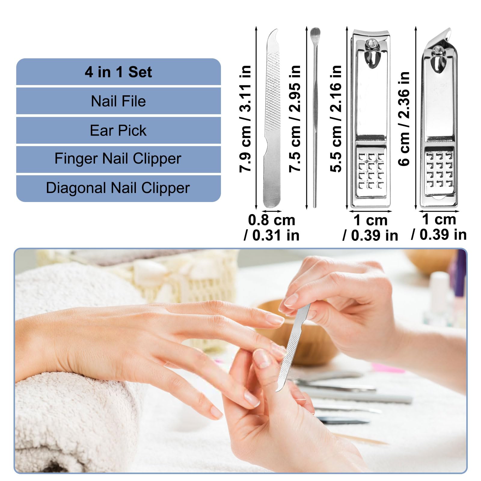 HDFCLUP compact 4-in-1 kit fits bags for on-the-go care.