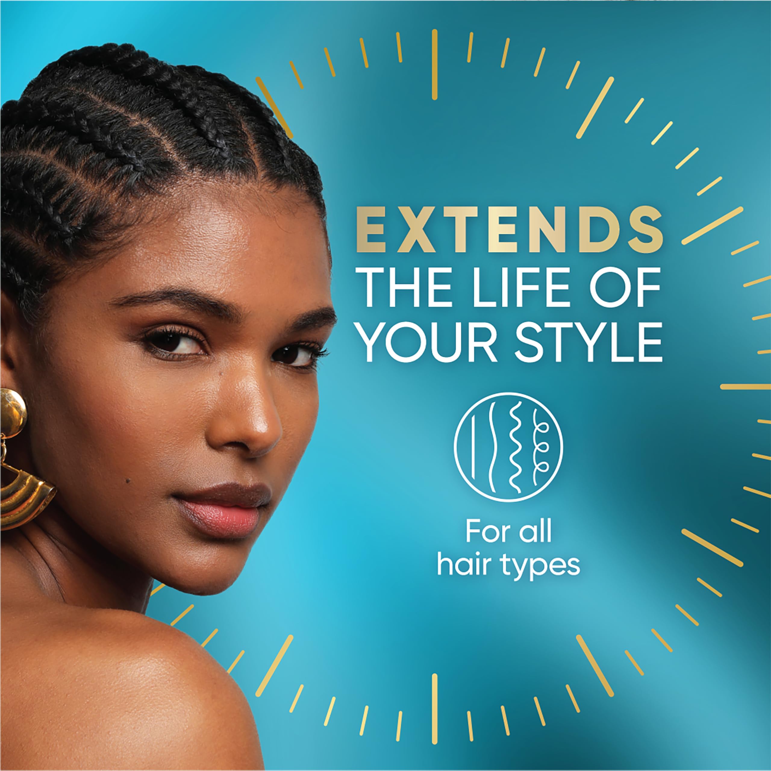Head & Shoulders on locs showing style preservation and flake protection
